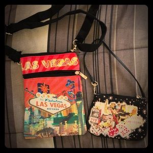 Vintage Las Vegas small travel bag